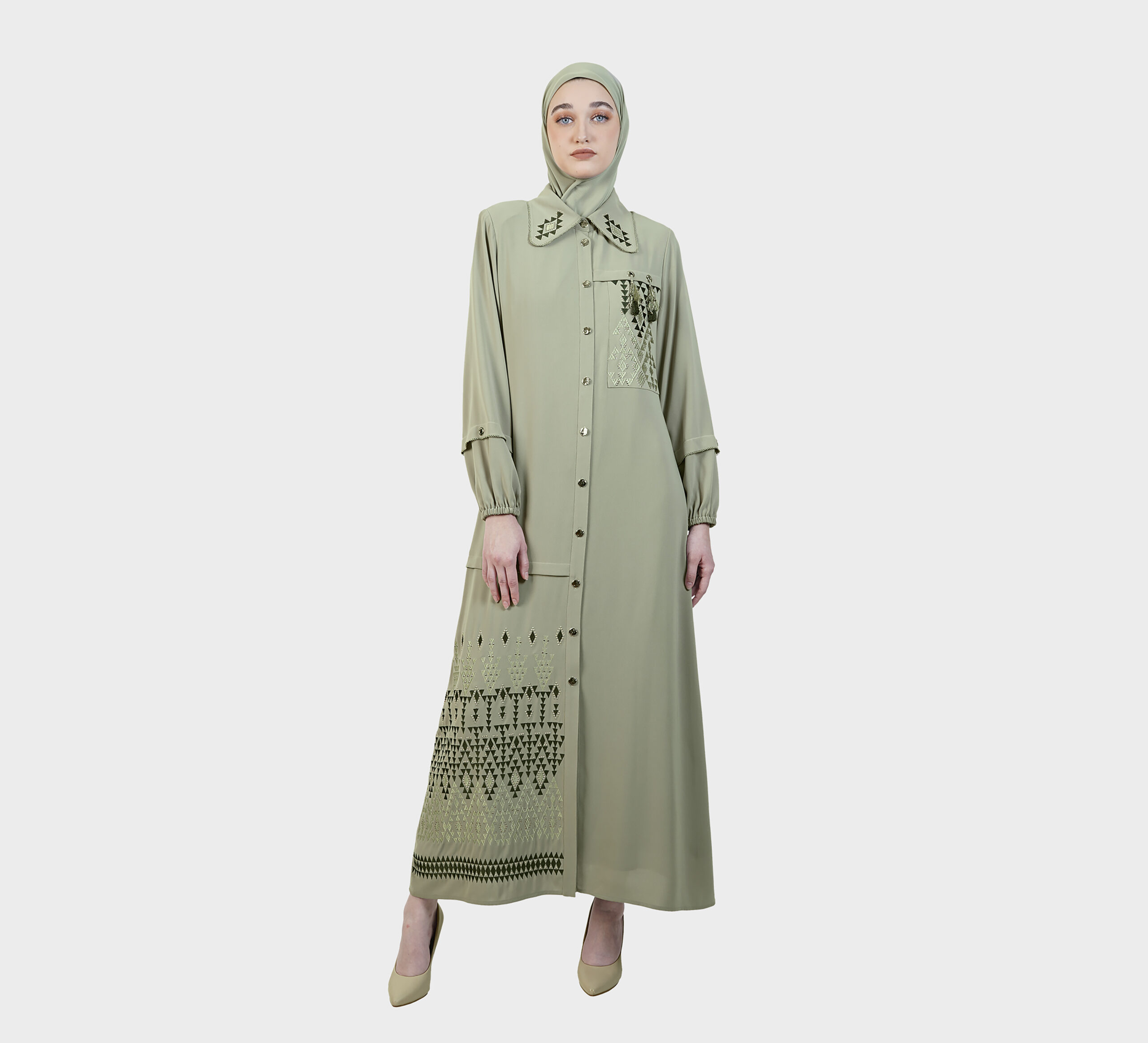 Hikmat-Abaya-C5823-L.-Green-1
